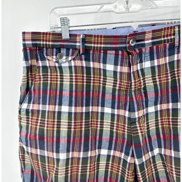 vintage 90s POLO RALPH LAUREN shorts authentic indian madras plaid cotton 38 - Picture 2 of 8